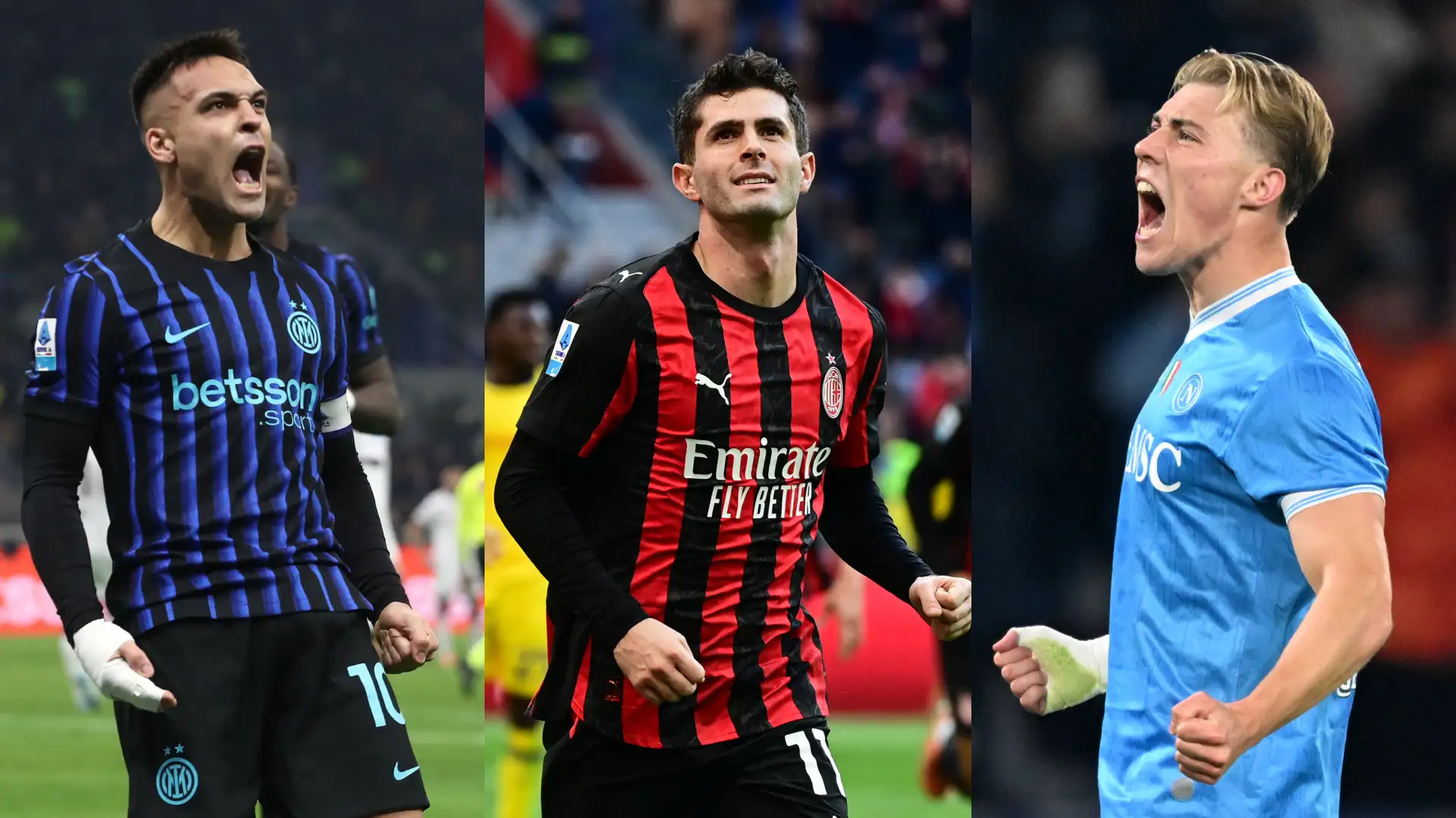 Inter, Milan e Napoli corsa scudetto